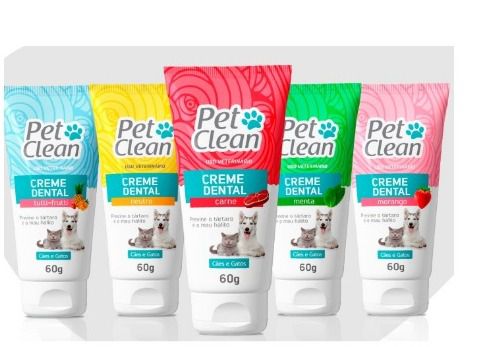 Creme Dental  Pet Clean para Cães e Gatos - 60 g