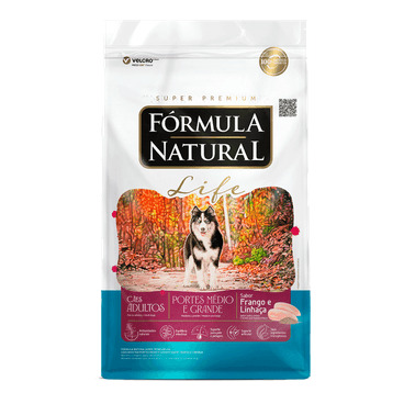 Fórmula Natural Life Cão Adulto Raças Médias e  Grande 15kg