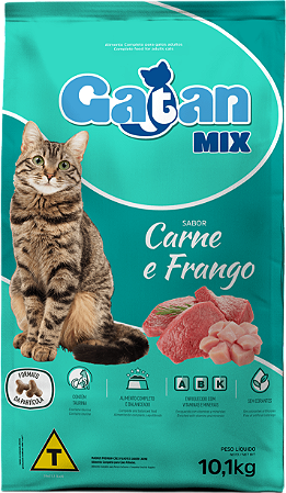 Gatan Mix Gatos Adultos Carne E Frango 10,1kg