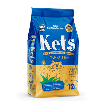 Areia Higiênica Kets Premium 4Kg