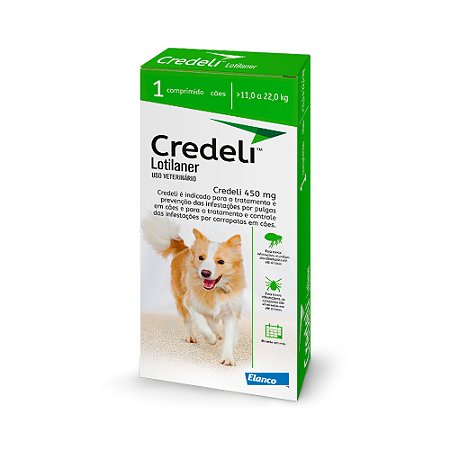 Antipulgas Credeli Caes 450mg 11-22kg 1 Comp