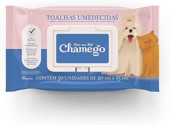Chamego Toalha Umidecida 50unid