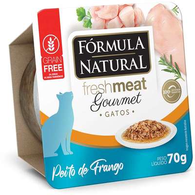 Fórmula Natural Fresh Meat Gourmet Peito de Frango para Gatos Adultos 70g