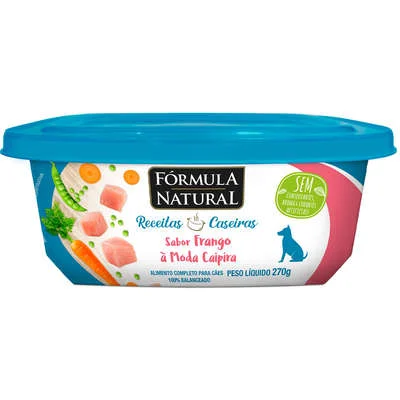Fórmula Natural Receitas Caseiras Picadinho de Carne com Abóbora e Mandioquinha para Cães 270g