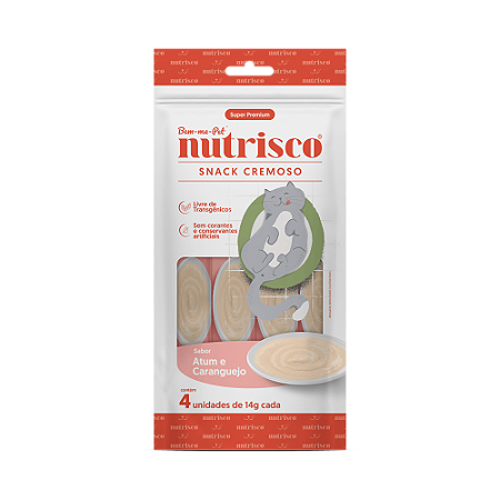 Nutrisco Cremoso Gato adulto Atum e Caranguejo 56g