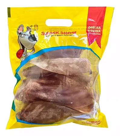 Snack Show Orelha Bovina Desidratada c/10 unidades