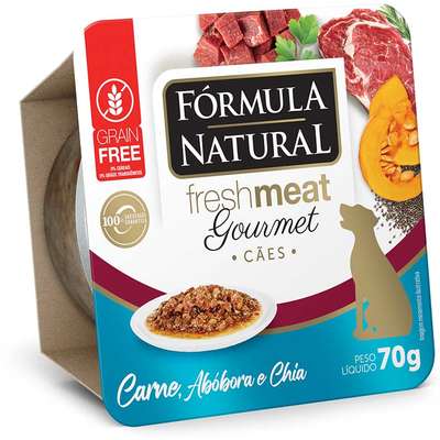 Fórmula Natural Fresh Meat Pote Gourmet Cão Carne 70g