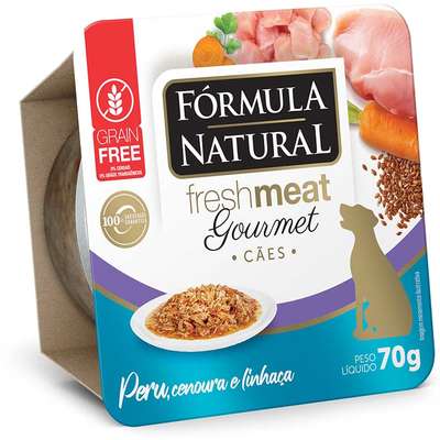 Fórmula Natural Fresh Meat Pote Gourmet Cão Peru 70g