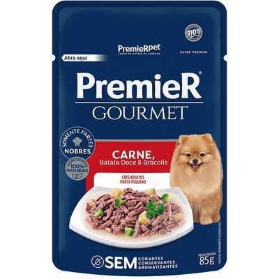 Premier Gourmet Cao Adulto Porte Pequeno Carne 85g
