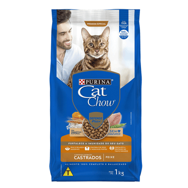 Ração Cat Chow Castrado Peixe
