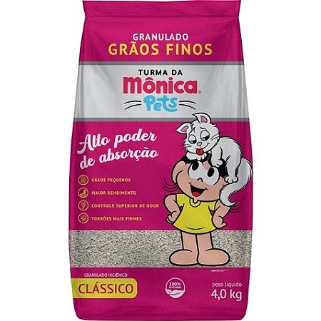 Turma Monica Areia Higienica Classico 4kg