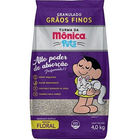 Turma Monica Areia Higienica Floral 4kg