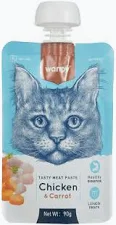 Wanpy Gato Creamy Sache Frango e Cenoura 90g