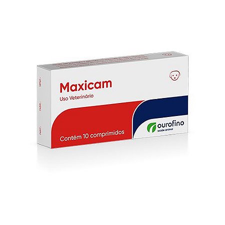 Maxicam Anti-inflamatório com 10 Comprimidos Ourofino