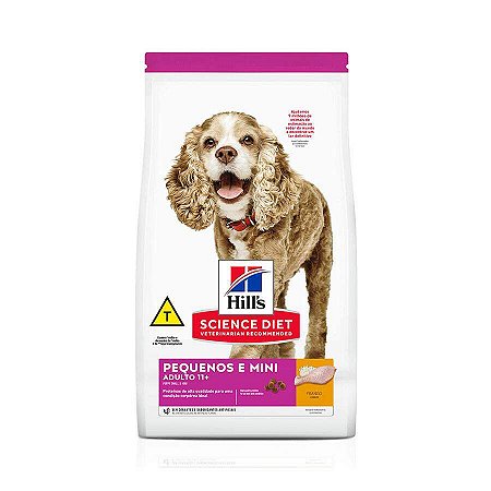 Ração Hill's Science Diet para Cães Adultos 11+ Raças Pequenas e Miniatura 2,4kg