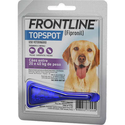 Frontline Topspot Cão 2,67ml Até 20-40kg Boehringer Ingelheim