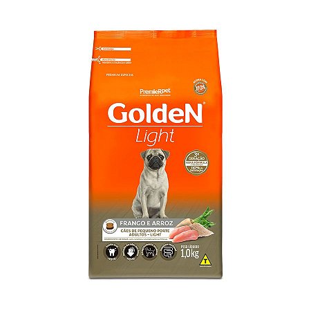 Ração Golden Formula Light para Cães Adultos Frango e Arroz Mini Bits Porte Pequeno