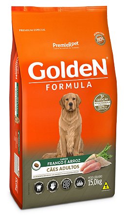 Ração Golden Formula para Cães Adultos Frango e Arroz