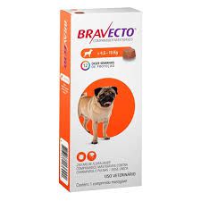 Bravecto Antipulgas e Carrapatos para Cães de 4,5 a 10kg 250mg 1 Comprimido Msd
