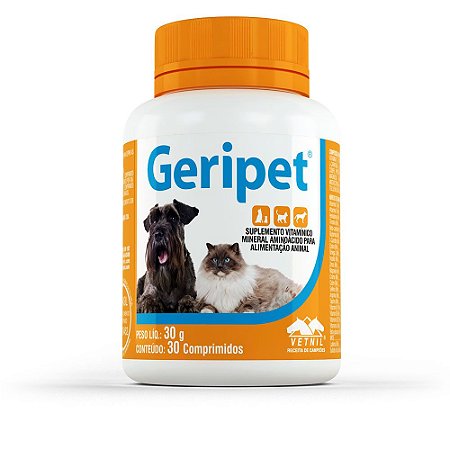 Geripet Suplemento 30Comprimidos Vetnil
