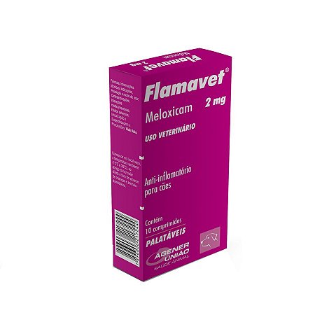 Flamavet Anti-inflamatório  2,0mg 10 Comprimidos Agener