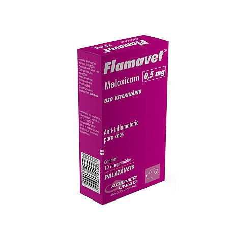 Flamavet Anti-inflamatório  0,5mg 10 Comprimidos Agener