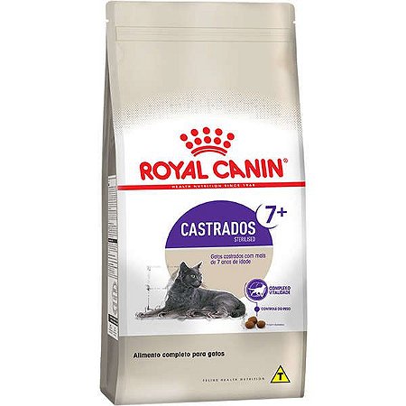 Ração Royal Canin para Gatos Adultos Castrados Acima de 7 Anos Sterilised 7+