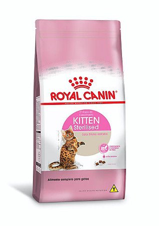 Ração Royal Canin para Gatos Filhotes Castrados Kitten Sterilised 2º Etapa do Crescimento