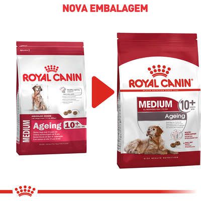 Ração Royal Canin para Cães Adultos Raças Médias Medium Ageing 10+ 15kg