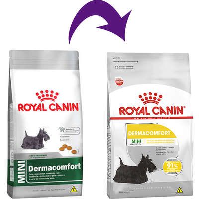 Ração Royal Canin para Cães Adultos Raças Pequenas Mini Dermacomfort