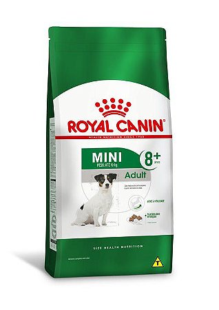 Ração Royal Canin para Cães Adultos Raças Pequenas Mini Adult +8