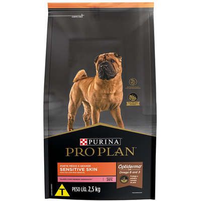 Proplan Cães Adultos Sensitive Skin Raças Médias e Grandes