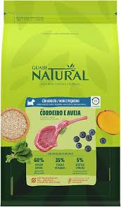 Ração Guabi Natural para Cães Adultos Porte Mini e Pequeno Sabor Cordeiro e Aveia