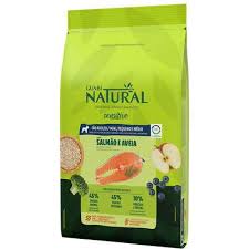 Ração Guabi Natural para Cães Adultos Sensitive Porte Mini, Pequeno e Médio Sabor Salmão e Aveia