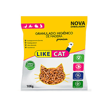 Granulado Higiênico De Madeira  Like Cat