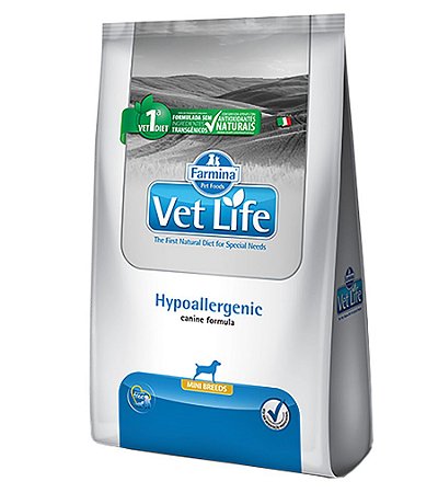 Ração Vet Life Natural para Cães Hipoallergenic Mini Breeds