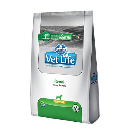 Ração Vet Life Natural para Cães Renal Mini Breeds