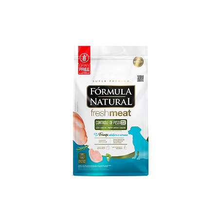 Fórmula Natural Fresh Meat Cães Controle de Peso Portes Médio e Grande