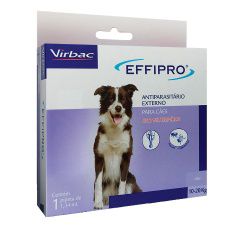 Effipro Antiplugas e Carrapatos para Cães de 10kg a 20Kg 1,34mL Virbac