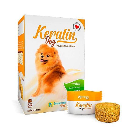 Suplemento para Cães Keratin Dog Botupharma 30 Tabletes 210g