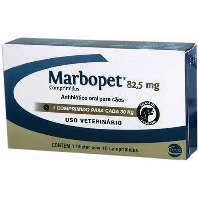 Marbopet Antibiótico 82.5mg 10 Comprimidos