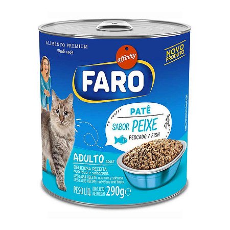 Ração Úmida Faro Patê Para Gatos Sabor Peixe 290g