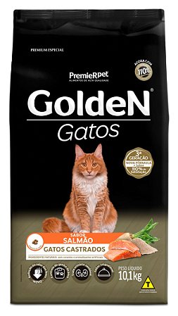 Ração Golden Formula para Gatos Adultos Castrados Salmão