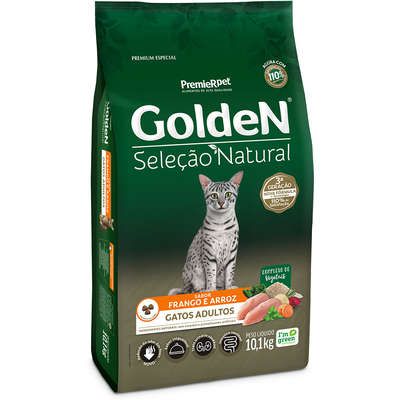 Ração Golden Seleção Natural para Gatos Adultos Frango e Arroz