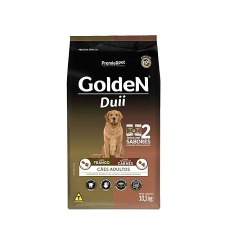 Ração Golden Duii para Cães Adultos Carne e Frango 10kg