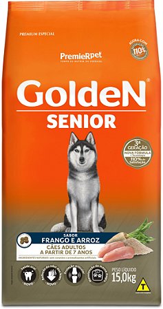 Ração Golden Formula Senior para Cães Frango e Arroz 15kg