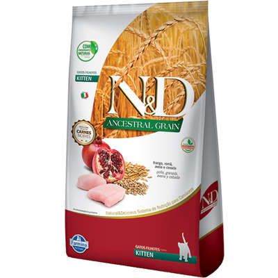 Ração ND N&d Ancestral Grain Low Grain para Gatos Filhotes Frango