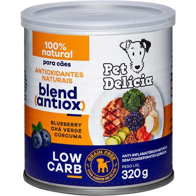 Ração Úmida Pet Delícia Natural Low Carb Antiox Para Cães 320g