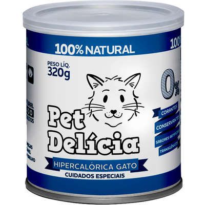 Ração Úmida Pet Delícia Natural Gatos Hipercalórica 320g