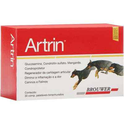 Condroprotetor Articular Artrin 30 Comprimidos para Cães